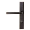 Image 1 : Latch QuickFit Straight Lever Handle Set in Aged Bronze Finish