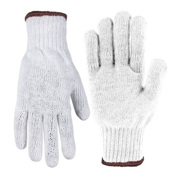 Holmes Workwear L-G Polyester and Cotton Gloves, 12 Pairs