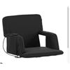 Image 1 : Black Portable Folding Camping or Outdoor Seat with Straps