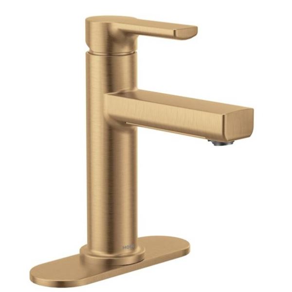 Moen 84672BG Rinza High-Arc Bathroom Faucet, Brushed Gold Finish