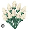 Image 1 : 100 Ct Christmas C9 Light Set Warm White Lot of 2
