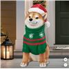 Image 1 : 64.5 cm (25.4 in.) Christmas Shiba Dog Greeter