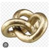 Image 1 : Gold-Colored Decorative Linked Loops from Bouclair