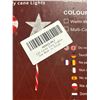 Image 2 : Lot of 2 – Christmas Candy Cane Themed Lights with Multi-Color LED Features