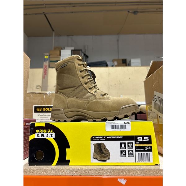 Original S.W.A.T. Classic 9-Inch Waterproof Boots, Coyote, Size 9.5 USA