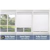 Image 1 : Shademoon Roller Shades, Set of 2, K034401UT, Light Filtering, 70 x 66 Inches