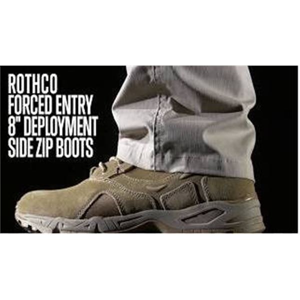 Rothco 5357 Desert Forced Entry Deployment Boot with Side Zipper, Size 11 Regular