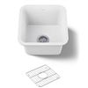 Image 1 : Kohler 8223-CM6 Undermount Single-Bowl Sink in White