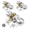 Image 1 : Lot of 3 Reliabilt Brushed Nickel Door Knobs, Model 2807035