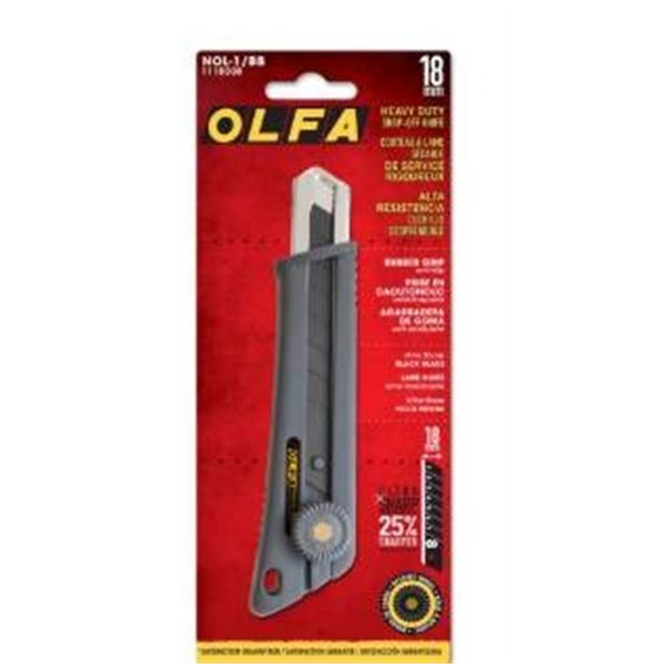 Olfa 18mm Comfort Grip Utility Knives, Lot of 3