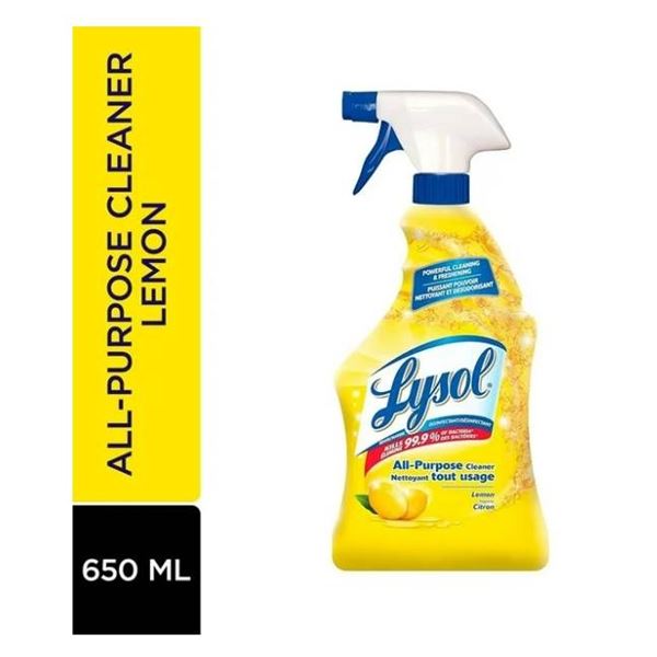 Lysol All-Purpose Cleaner Lemon Citrus 3 x 650ml Bottles