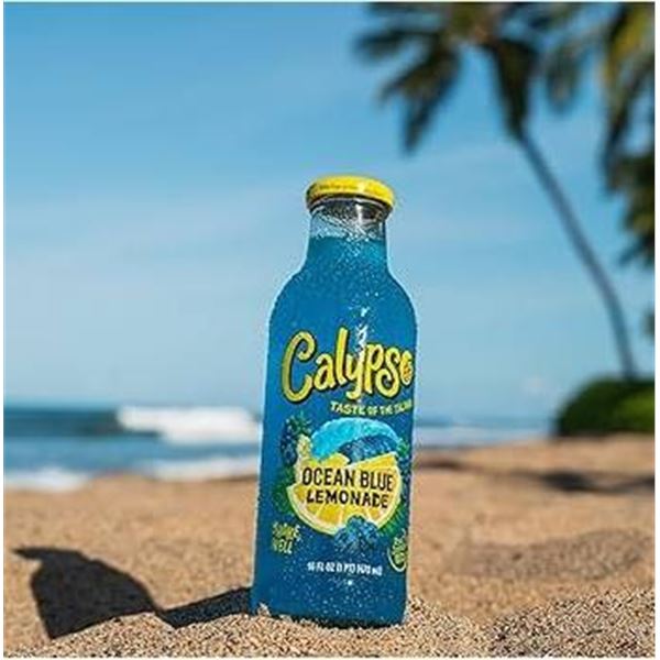 Calypso Ocean Blue Lemonade Bottles 11 x 473ml