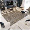 Image 1 : Viana Dunes Textured Indoor Area Rug, Grey 240 x 300 cm