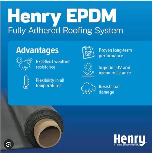 Henry LowSlope 2-Ply Self-Adhered Roof-In-A-Roll, Black 3 feet by 35 feet