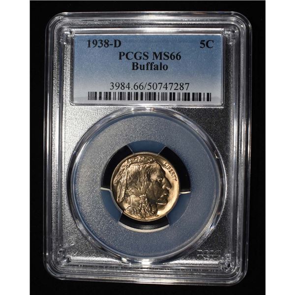 1938-D BUFFALO NICKEL PCGS MS-66