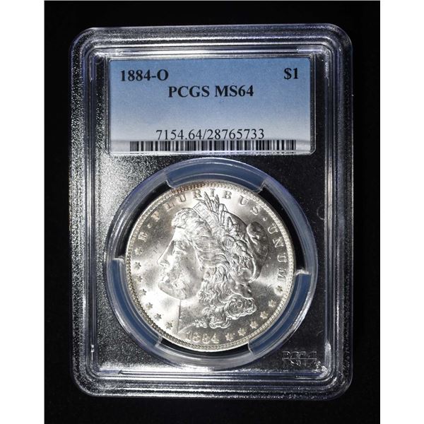1884-O MORGAN DOLLAR PCGS MS64