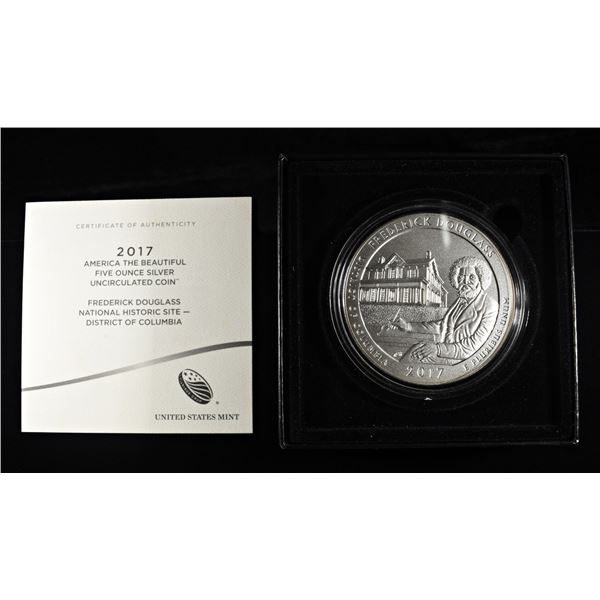 2017 5 OZ .999 SILVER STATE QUARTER LIKE ROUND OGP