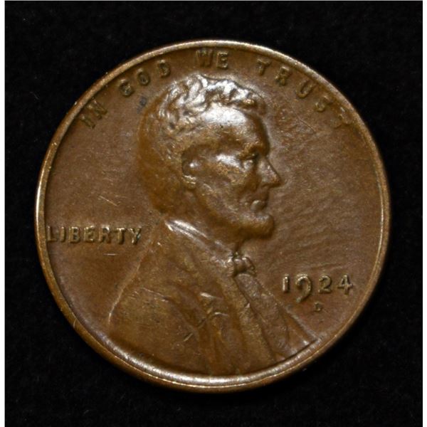 1924-D LINCOLN CENT XF