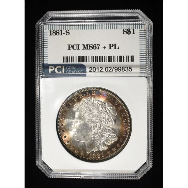1881-S MORGAN DOLLAR SUPERB GEM BU PL