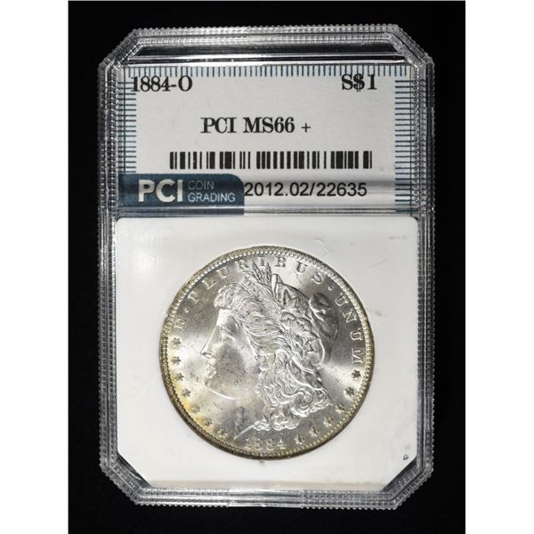 1884-O MORGAN DOLLAR SUPERB GEM BU+