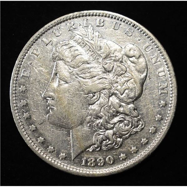 1890-S MORGAN DOLLAR AU