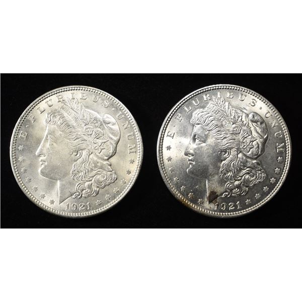 (2) 1921 MORGAN DOLLARS