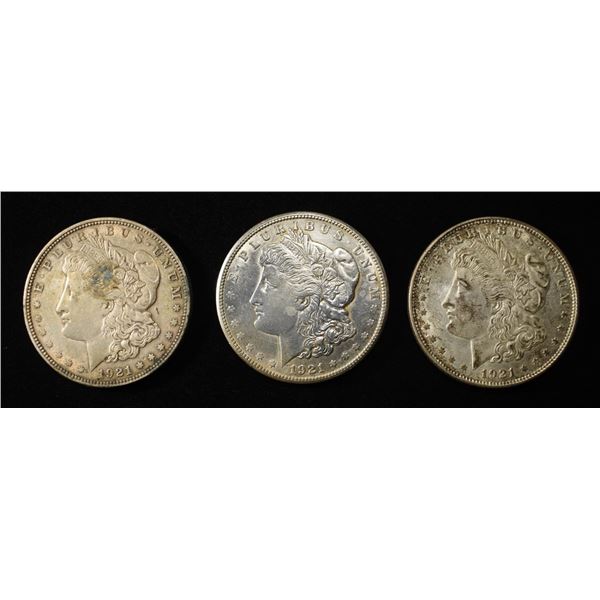 1921-P, D, S MORGAN DOLLARS