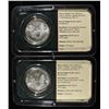 Image 2 : 2001, 02 AMERICAN SILVER EAGLES