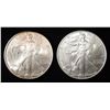 Image 1 : 2005, 06 AMERICAN SILVER EAGLES