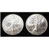 Image 1 : 2007, 08 AMERICAN SILVER EAGLES
