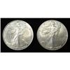 Image 1 : (2) 2021(W) AMERICAN SILVER EAGLES