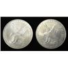 Image 2 : (2) 2021(W) AMERICAN SILVER EAGLES