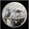 Image 1 : 2 OZ .999 SILVER $2 AUSTRALIAN WILDLIFE ROUND
