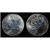 Image 1 : (2) 2013 1 OZ .999 SILVER CANADA MAPLE ROUNDS