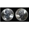 Image 2 : (2) 2015 .999 SILVER CANADA MAPLE ROUNDS