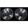 Image 1 : (2) 2022 1 OZ .999 SILVER CANADA MAPLE ROUNDS