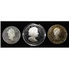 Image 2 : 3 FOREIGN STERLING SILVER COINS