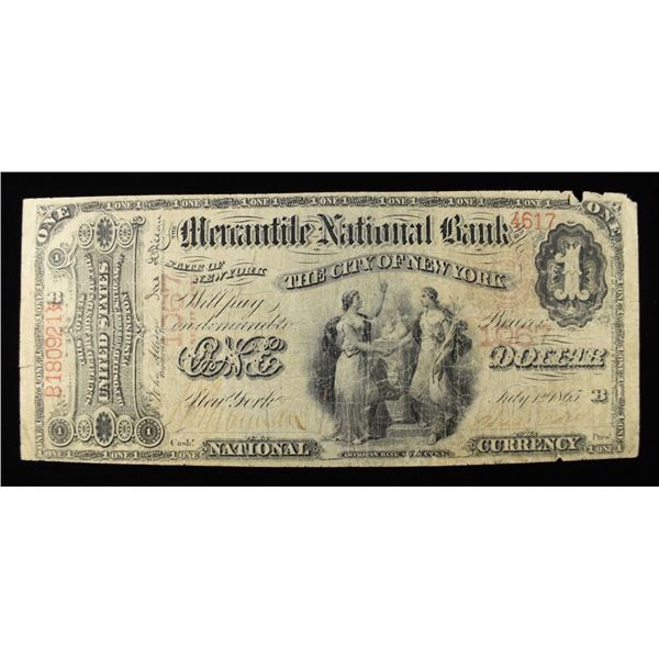 MERCANTILE NATIONAL BANK, NEW YORK $1