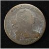 Image 1 : 1802 DRAPED BUST LARGE CENT NORMAL REVERSE AG/G