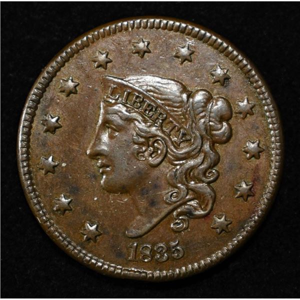 1835 LARGE CENT AU/BU