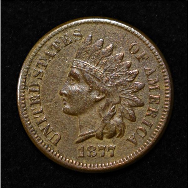 1877 INDIAN CENT VF/XF
