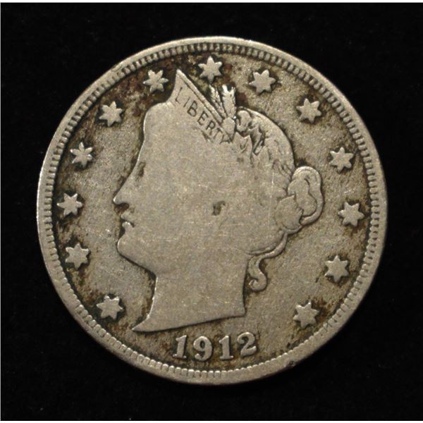 1912-S LIBERTY "V" NICKEL FINE