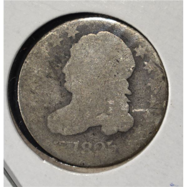 1825 CAPPED BUST DIME-AG/G