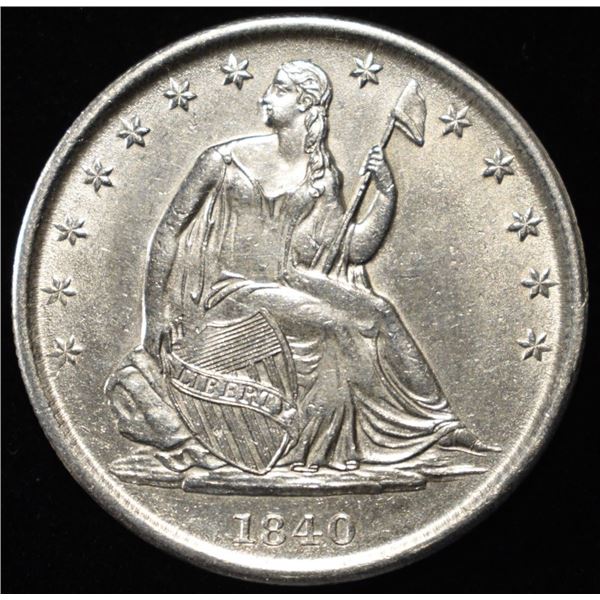 1840-O SEATED LIBERTY HALF DOLLAR BU