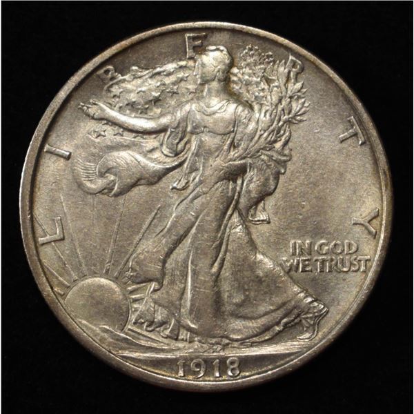 1918-S WALKING LIBERTY HALF DOLLAR