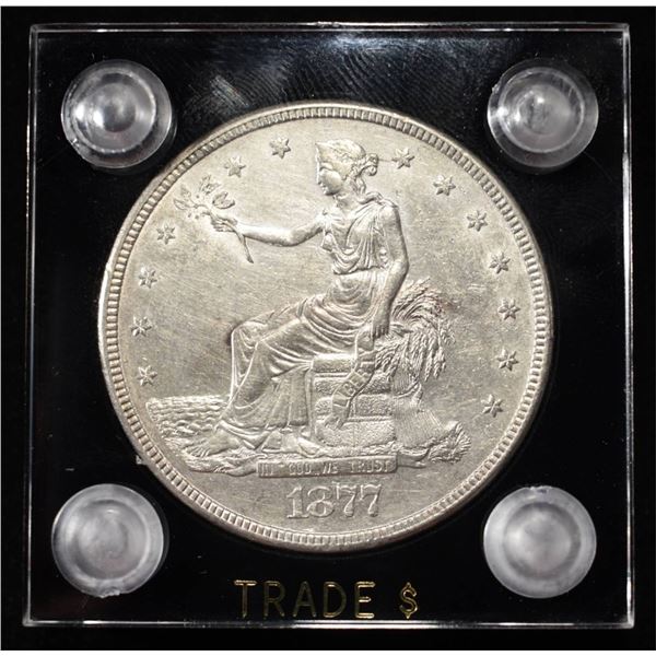 1877-S TRADE DOLLAR AU