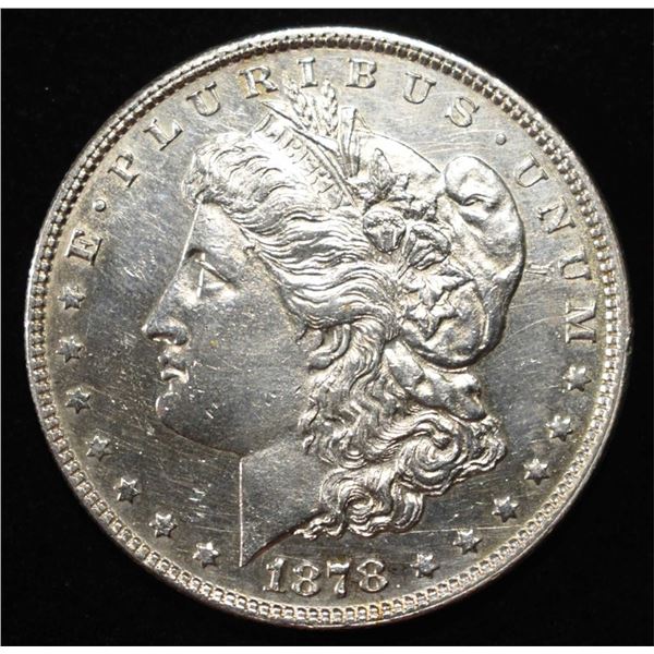 1878 MORGAN DOLLAR 7TF REV 78 BU PL