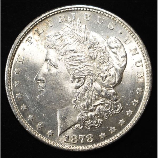 1878 7TF REV 79 MORGAN DOLLAR CH BU