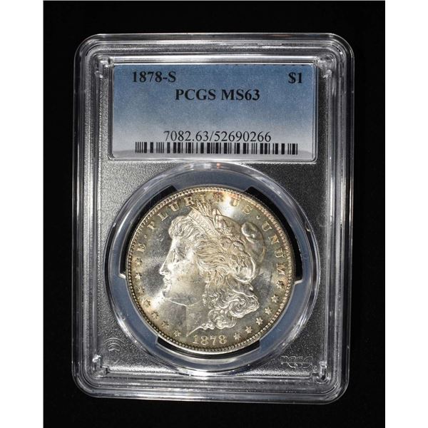 1878-S MORGAN DOLLAR PCGS MS 63