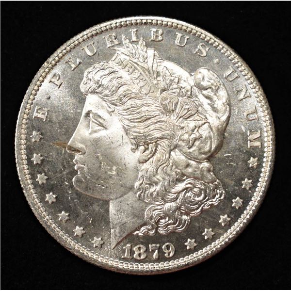 1879-S MORGAN DOLLAR  CH BU PL